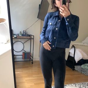 BALDWN blue jacket cropped